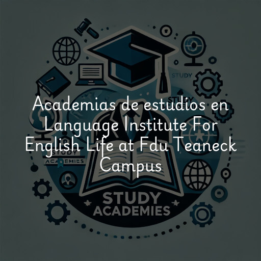 Academias de estudios en Language Institute For English Life at Fdu Teaneck Campus