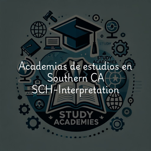 Academias de estudios en Southern CA SCH-Interpretation