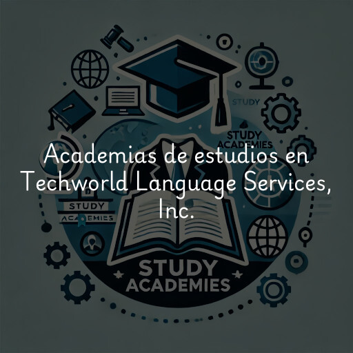 Academias de estudios en Techworld Language Services, Inc.