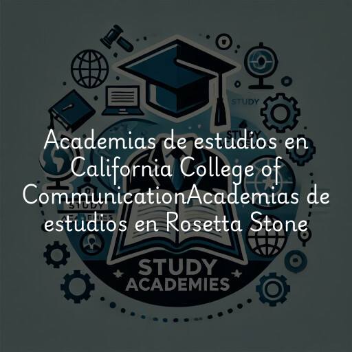 Academias de estudios en