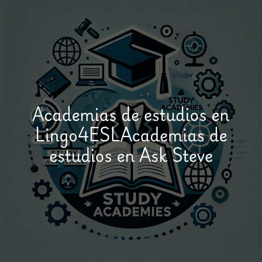 Academias de estudios en