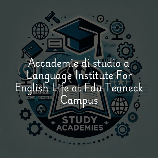 Accademie di studio a Language Institute For English Life at Fdu Teaneck Campus