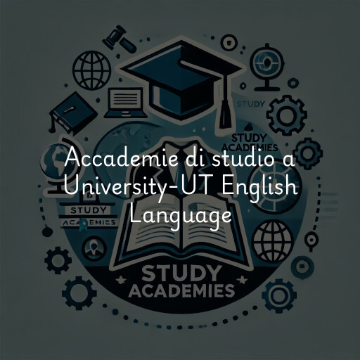 Accademie di studio a University-UT English Language