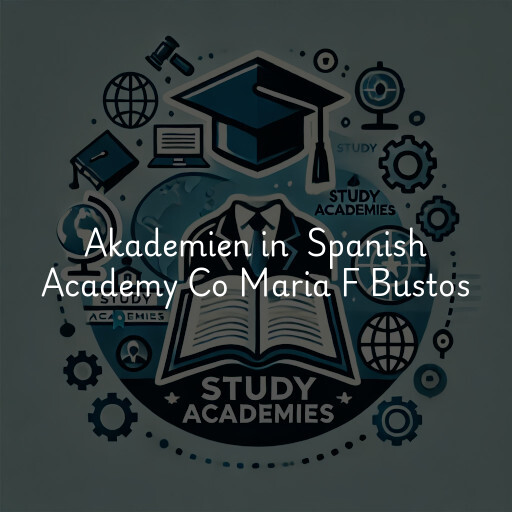 Akademien in Spanish Academy Co Maria F Bustos