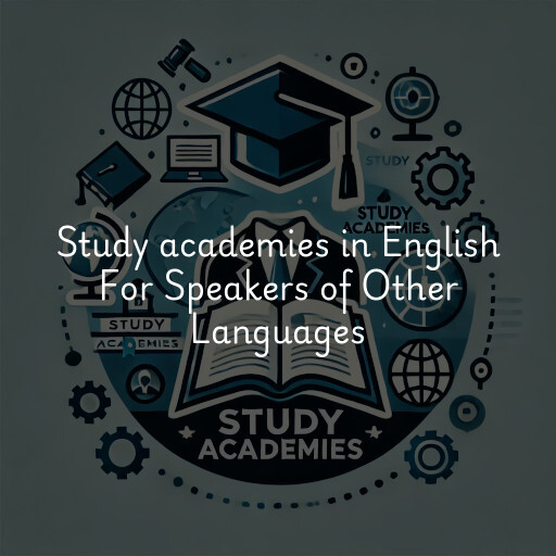 Study academies English For Speakers of Other Languages