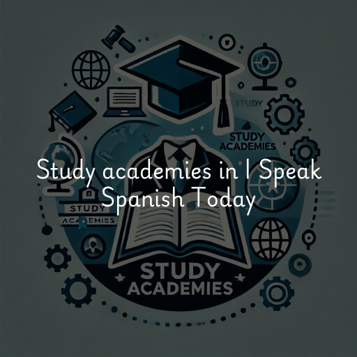 Study academies I Speak Spanish Today