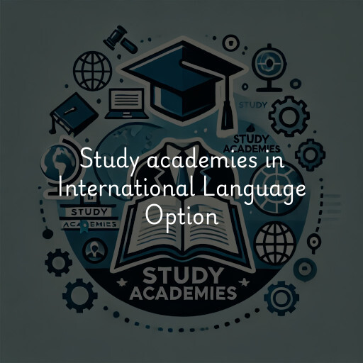 Study academies International Language Option