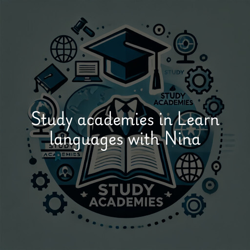 Study academies Learn languages with Nina