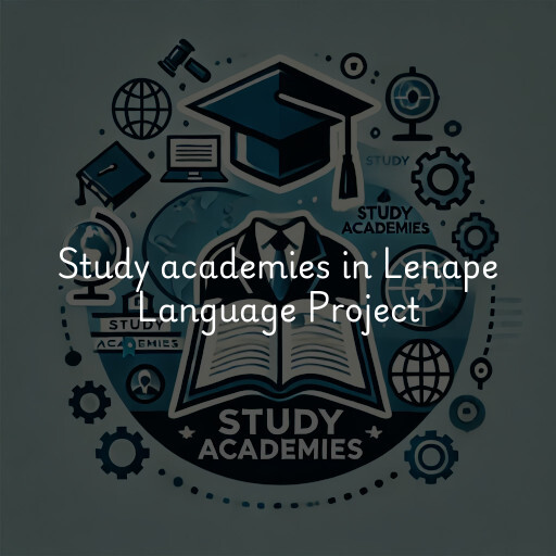 Study academies Lenape Language Project