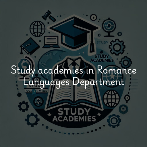 Study academies Romance Languages Department