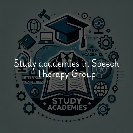 Study academies Speech Therapy Group